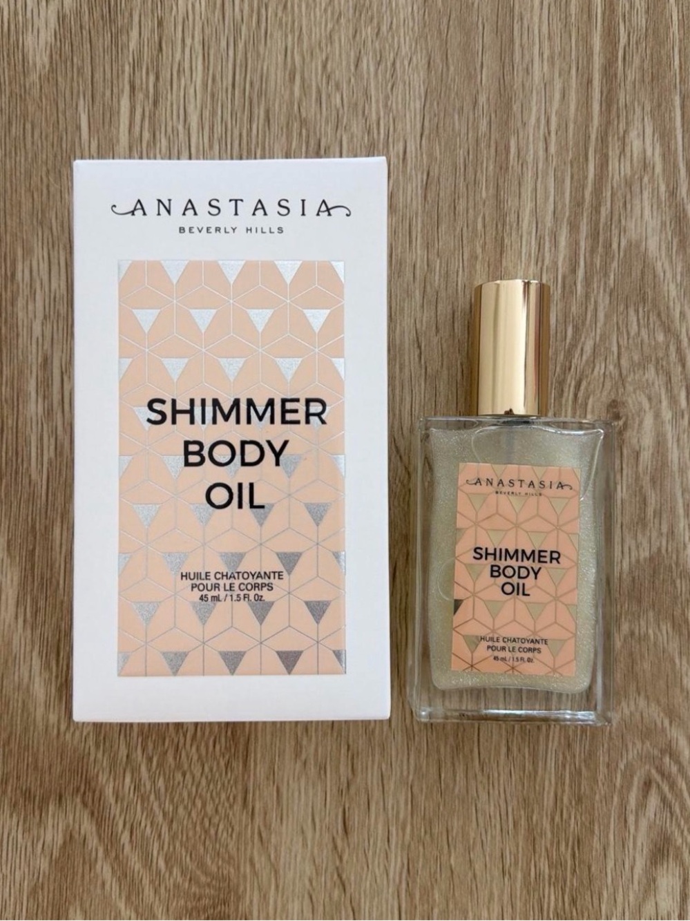 Anastasia Beverly Hills Shimmer Body Oil — Peachy Gold
